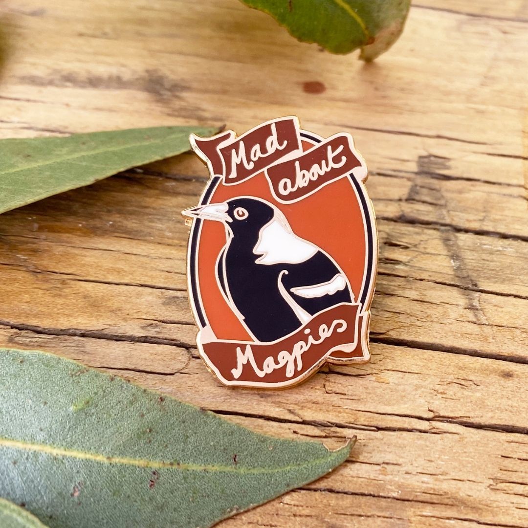Mad About Magpies - Enamel Pin
