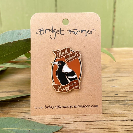 Mad About Magpies - Enamel Pin
