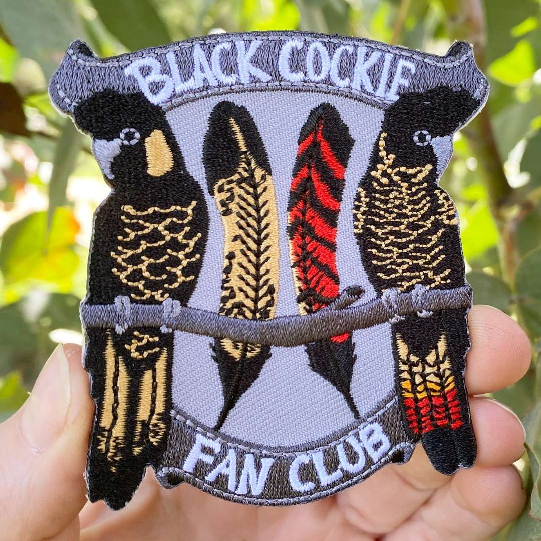 Black Cockie Fan Club Embroidered Patch