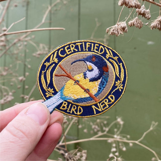 Certified Bird Nerd - Embroidered Patch