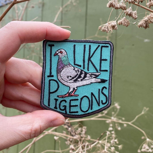 I Like Pigeons - Embroidered Patch