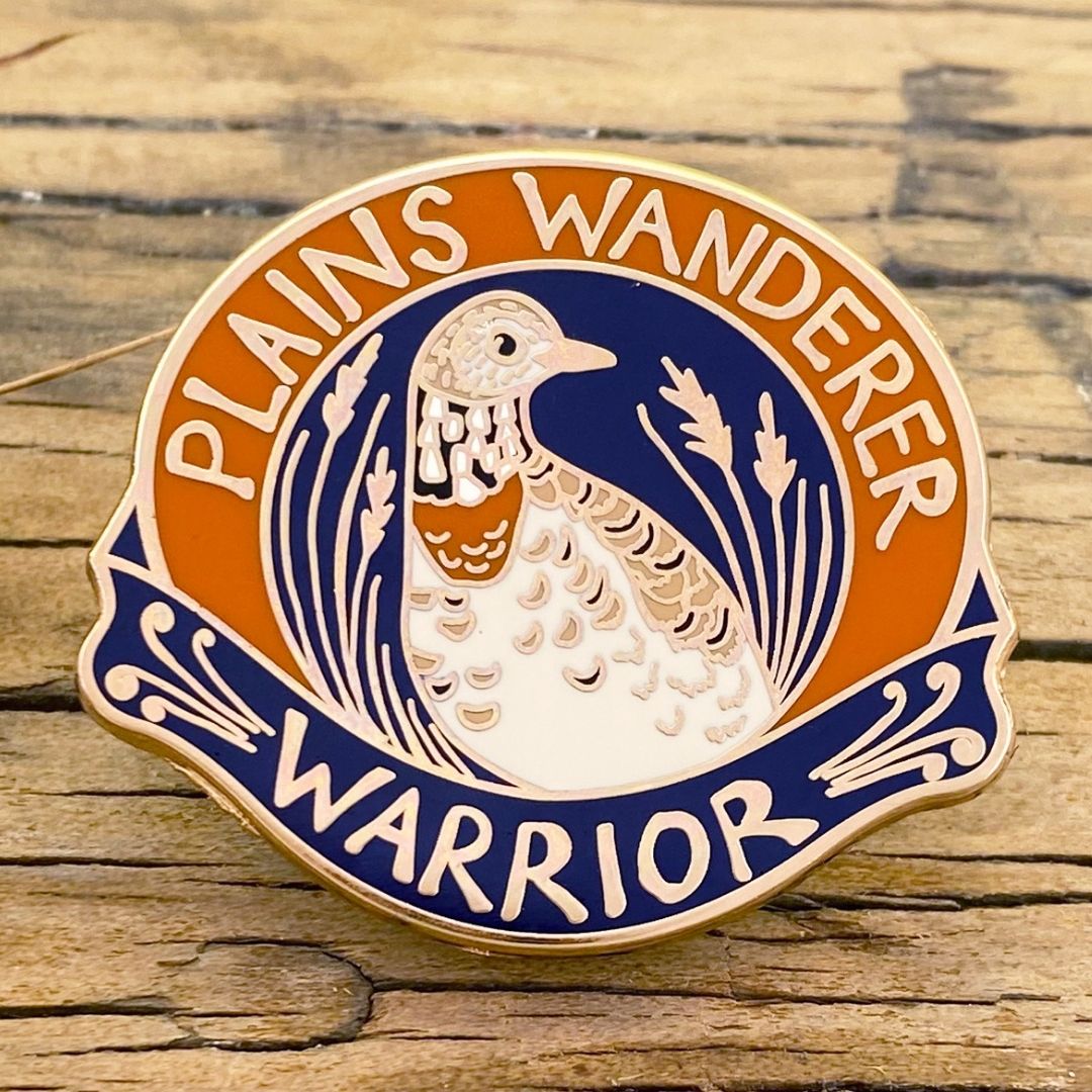 Plains Wanderer Warrior - Enamel Pin