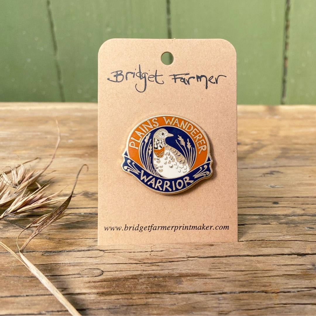 Plains Wanderer Warrior - Enamel Pin