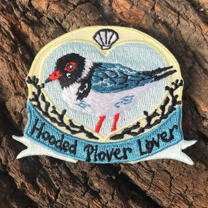 Hooded Plover Lover- Embroidered Patch