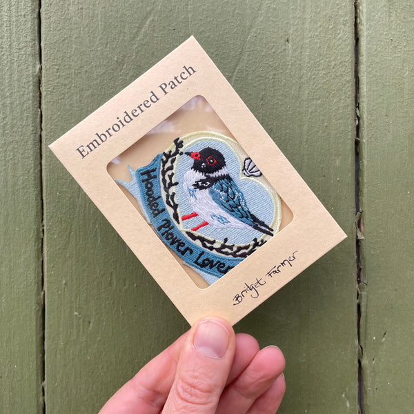 Hooded Plover Lover- Embroidered Patch