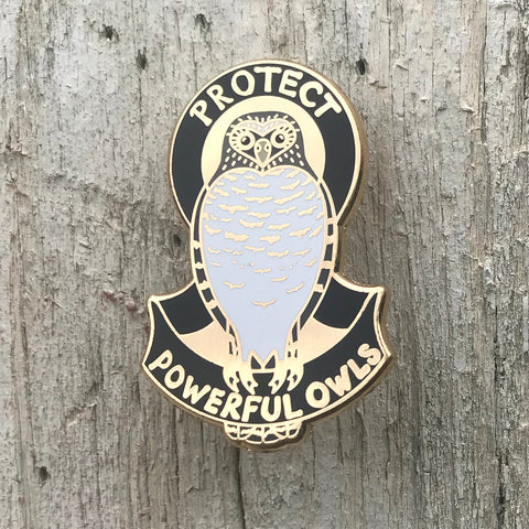 Protect Powerful Owls - Enamel Pin