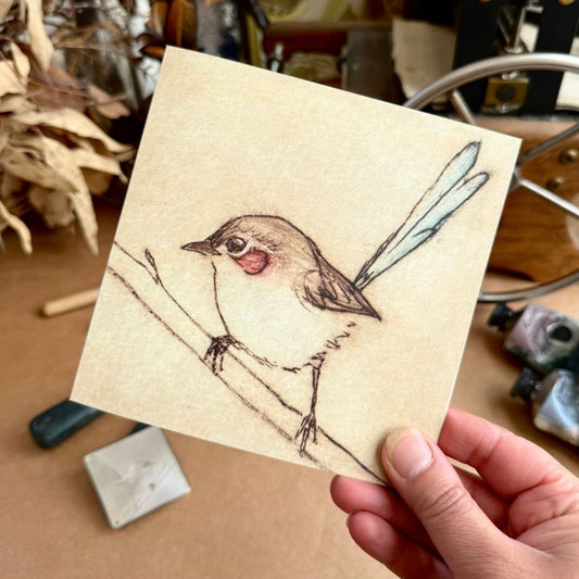 Greeting Card - Purple-crowned Fairywren
