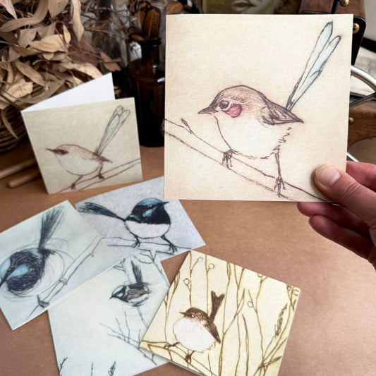 Greeting Card - Purple-crowned Fairywren