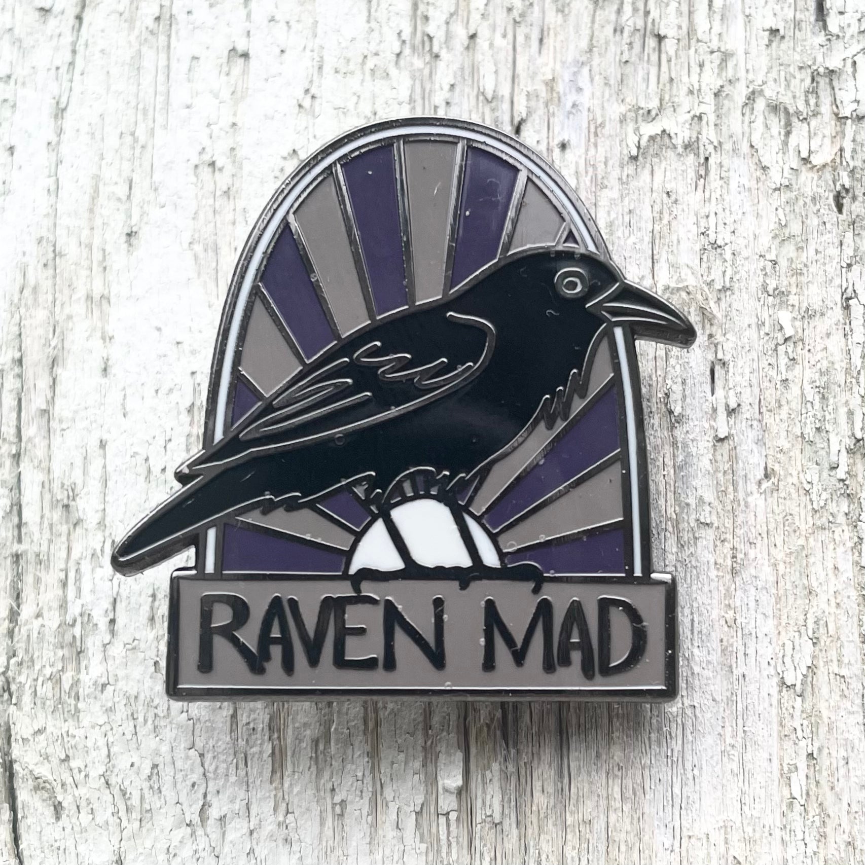 Raven Mad Enamel Pin