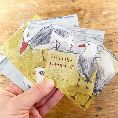 Bookplates - Silver Gulls- Set of 5