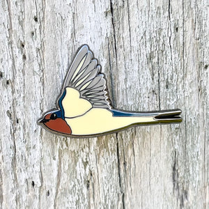 Welcome Swallow In Flight Enamel Pin