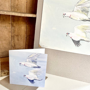 Greeting Card - Two Corellas