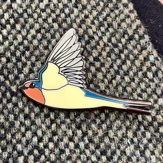 Welcome Swallow In Flight Enamel Pin