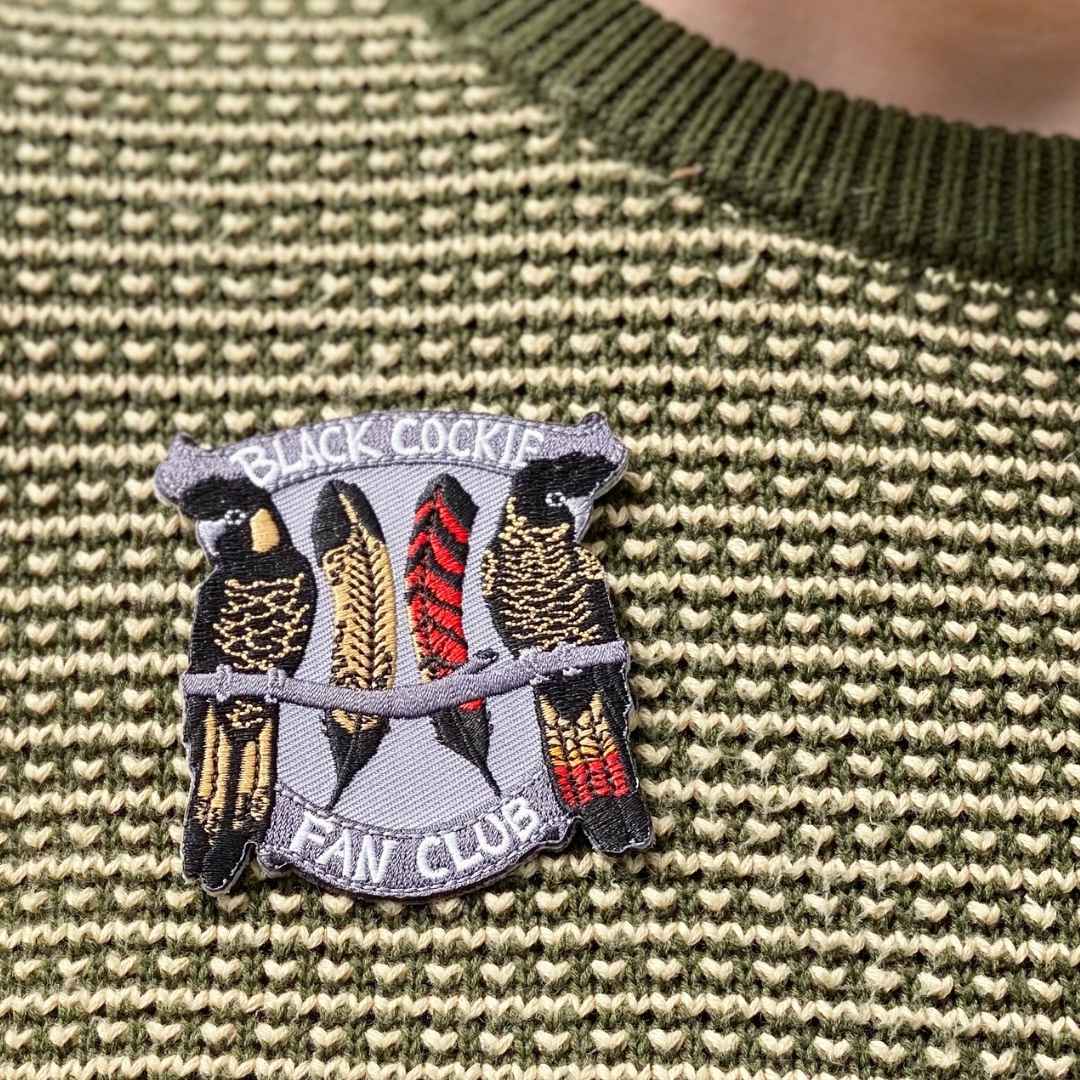 Black Cockie Fan Club Embroidered Patch