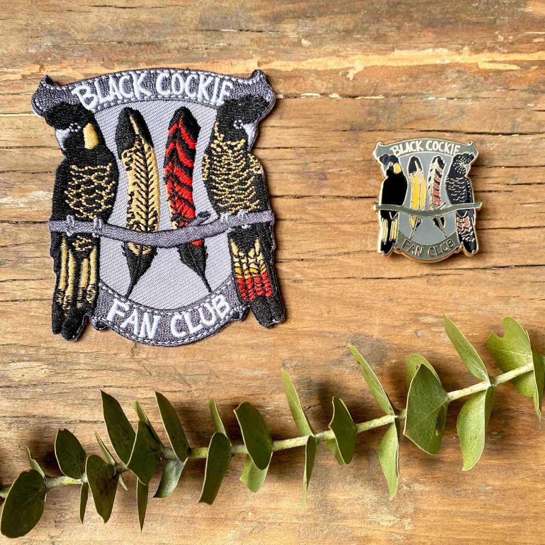Black Cockie Fan Club Embroidered Patch