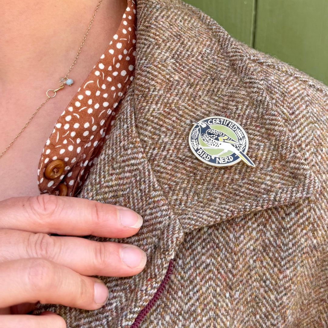 LIMITED EDITION Regent Honeyeater Certified Bird Nerd Enamel Pin