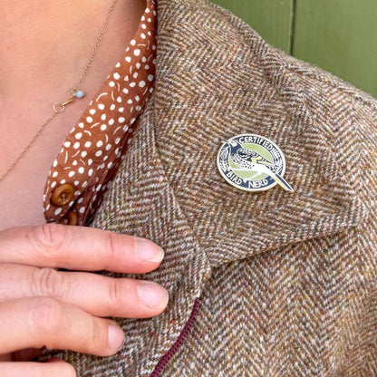 LIMITED EDITION Regent Honeyeater Certified Bird Nerd Enamel Pin