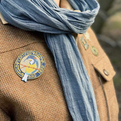 Certified Bird Nerd - Embroidered Patch
