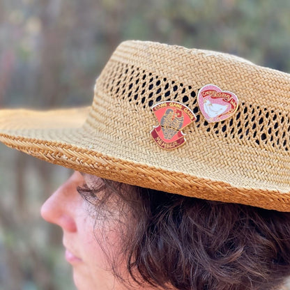 Crazy Chicken Lady - Enamel Pin