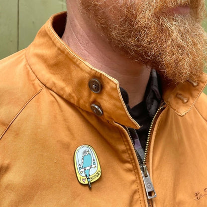 I Love Budgies Enamel Pin