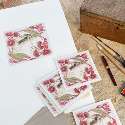 Christmas Card Set - Christmas Kookaburra (6 cards)