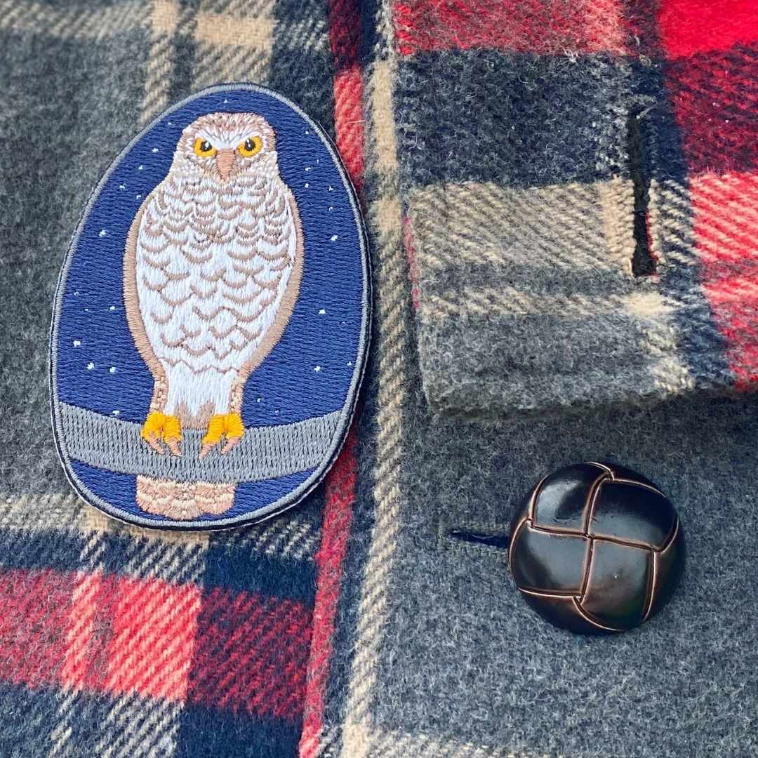 Powerful Owl Embroidered Patch
