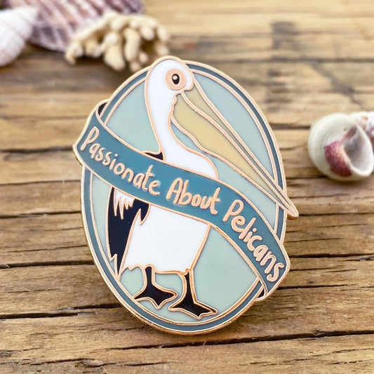 Passionate About Pelicans - Enamel Pin