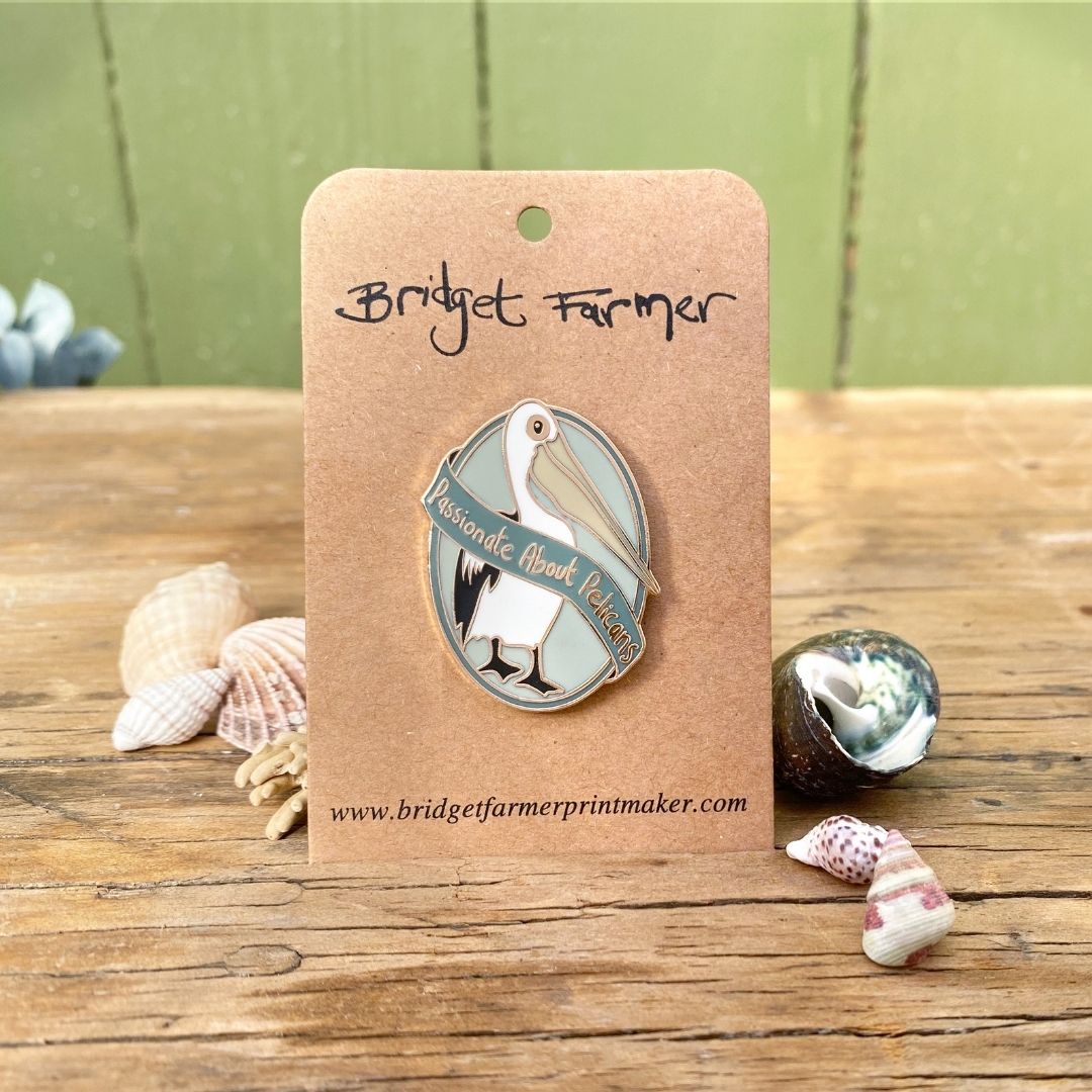 Passionate About Pelicans - Enamel Pin