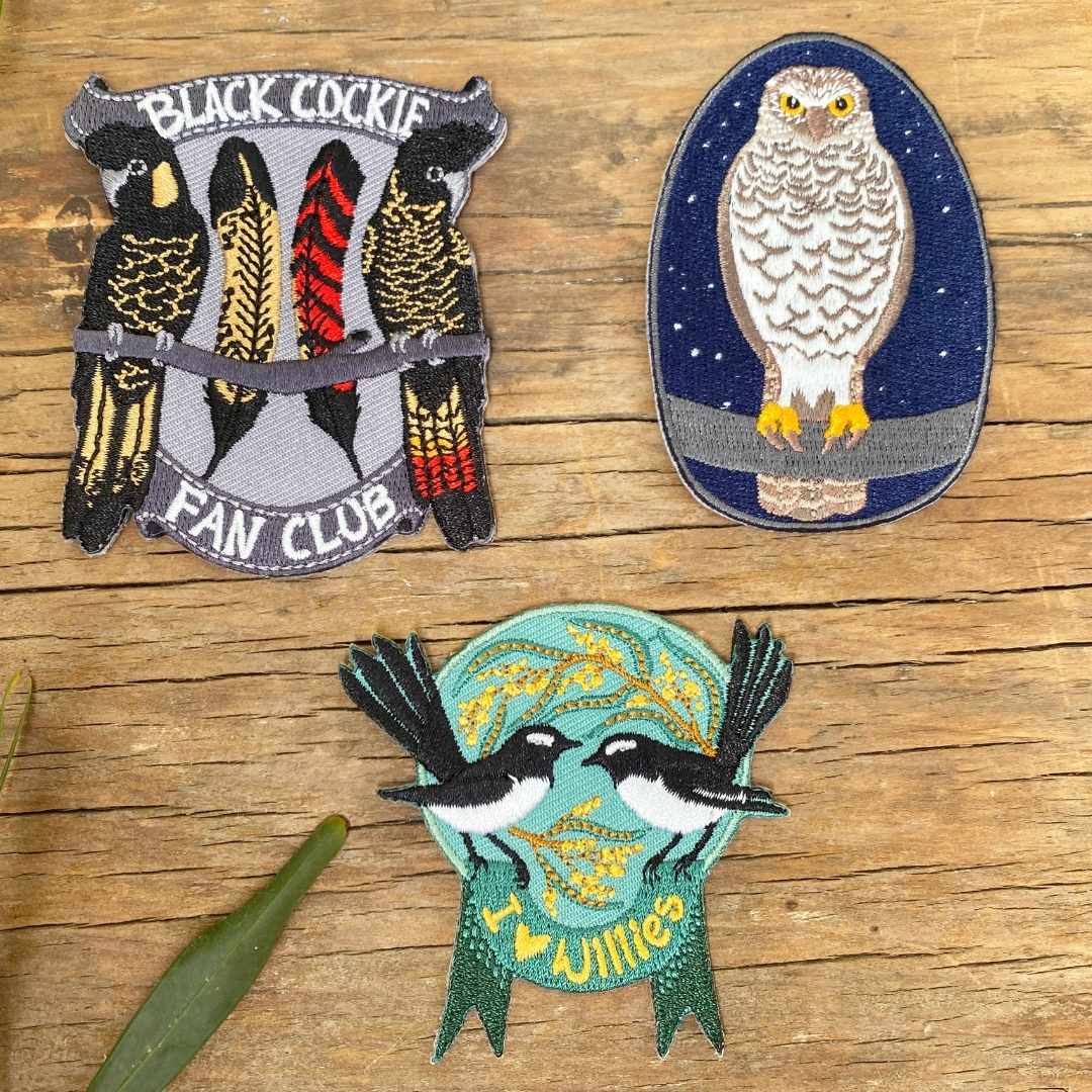 Black Cockie Fan Club Embroidered Patch