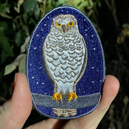 Powerful Owl Embroidered Patch