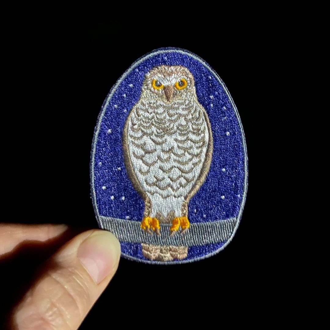 Powerful Owl Embroidered Patch