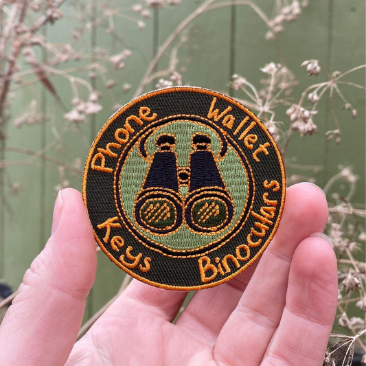 Phone, Wallet, Keys, Binoculars - Embroidered Patch