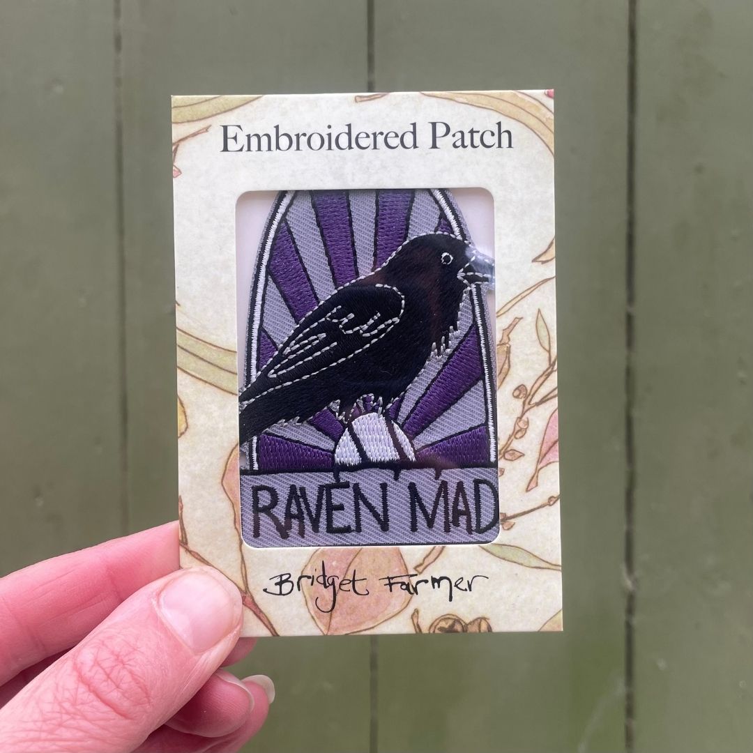 Raven Mad Embroidered Patch