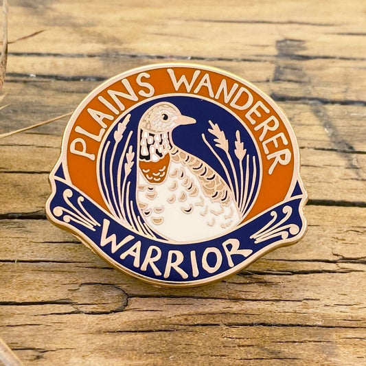 Plains Wanderer Warrior - Enamel Pin