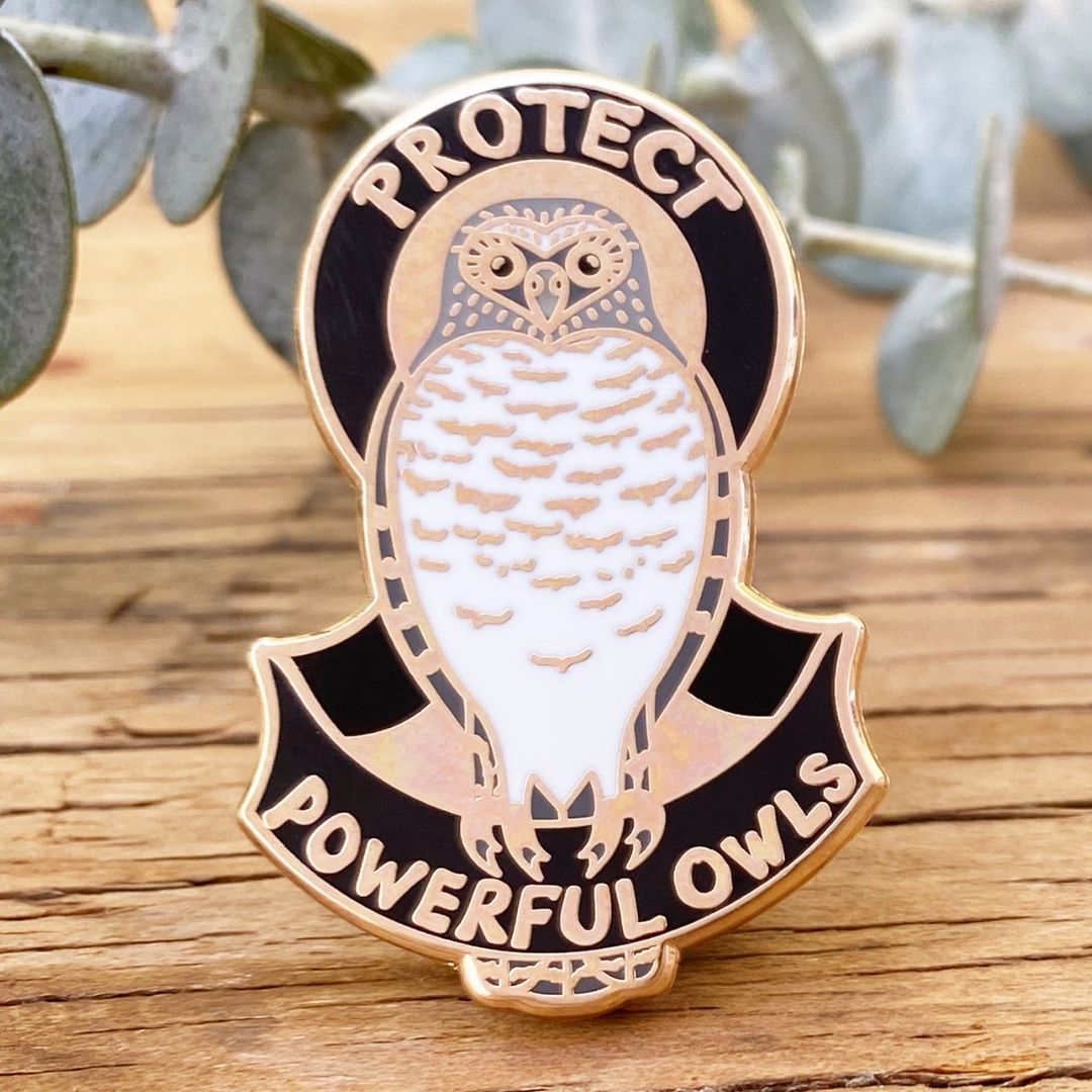 Protect Powerful Owls - Enamel Pin