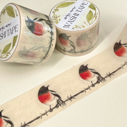 Scarlet Robin Washi (30mm)
