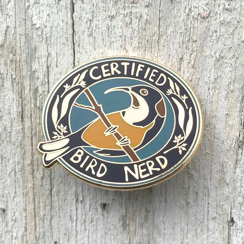 Certified Bird Nerd - Enamel Pin