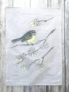 Tea Towel - Grey Fantail