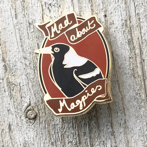 Mad About Magpies - Enamel Pin